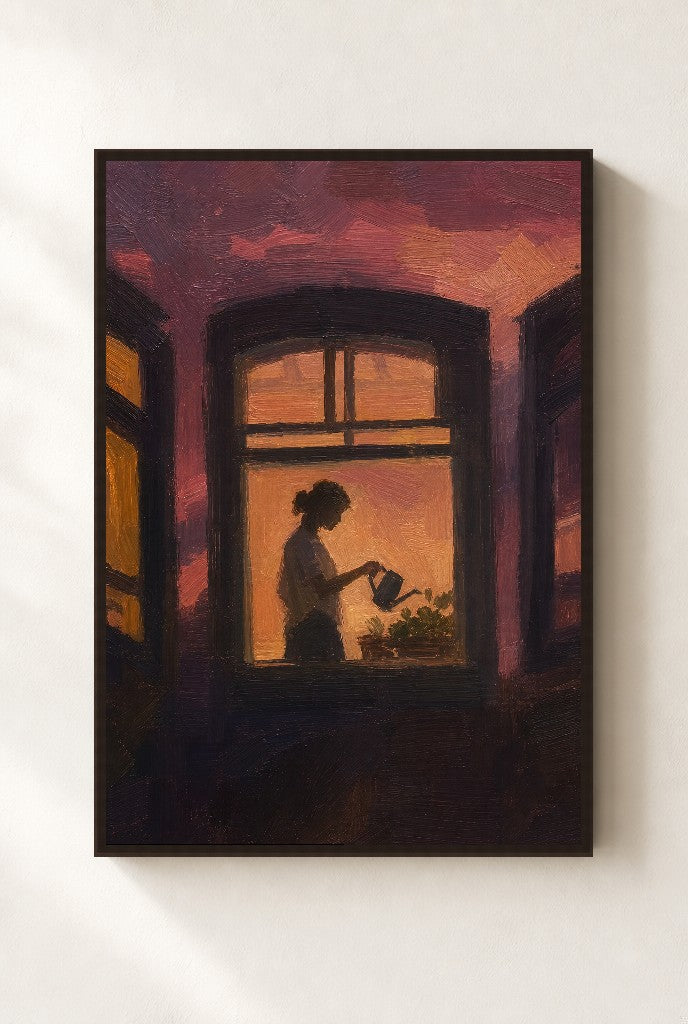 Rose Dusk, Plants, framed close-up, walnut