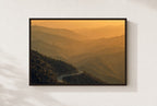 Ridgeline Haze, framed, walnut