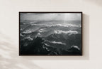 Above the Weather, framed, walnut
