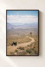 Where the Road Quits, framed, walnut