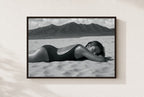 Low on the Salt, framed, walnut