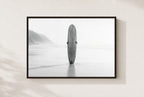 Longboard at Low Tide, framed, walnut