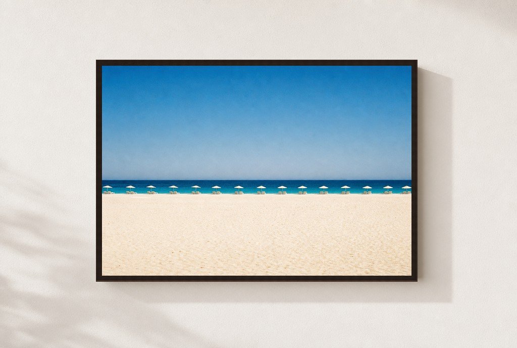 Parasol Mirage, framed, walnut