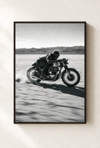 Salt Flat Sprint, framed, walnut