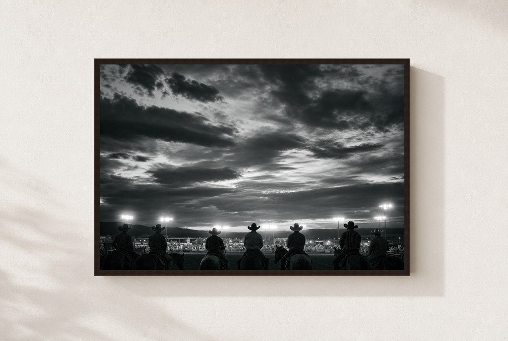 Brim of the Night, framed, walnut