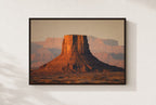 Red Mesa Hour, framed, walnut