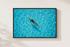 Float and Forget, framed, walnut