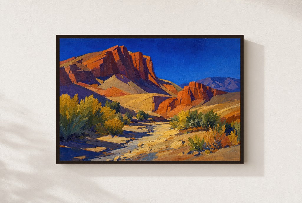 Where the Water Was, framed close-up, walnut